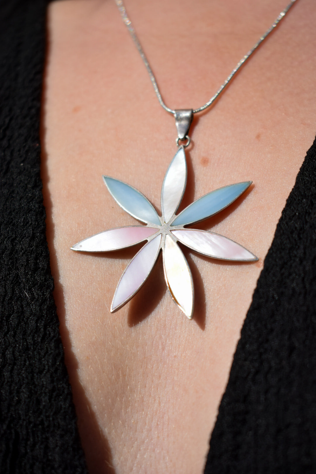 Large Floral Pendant