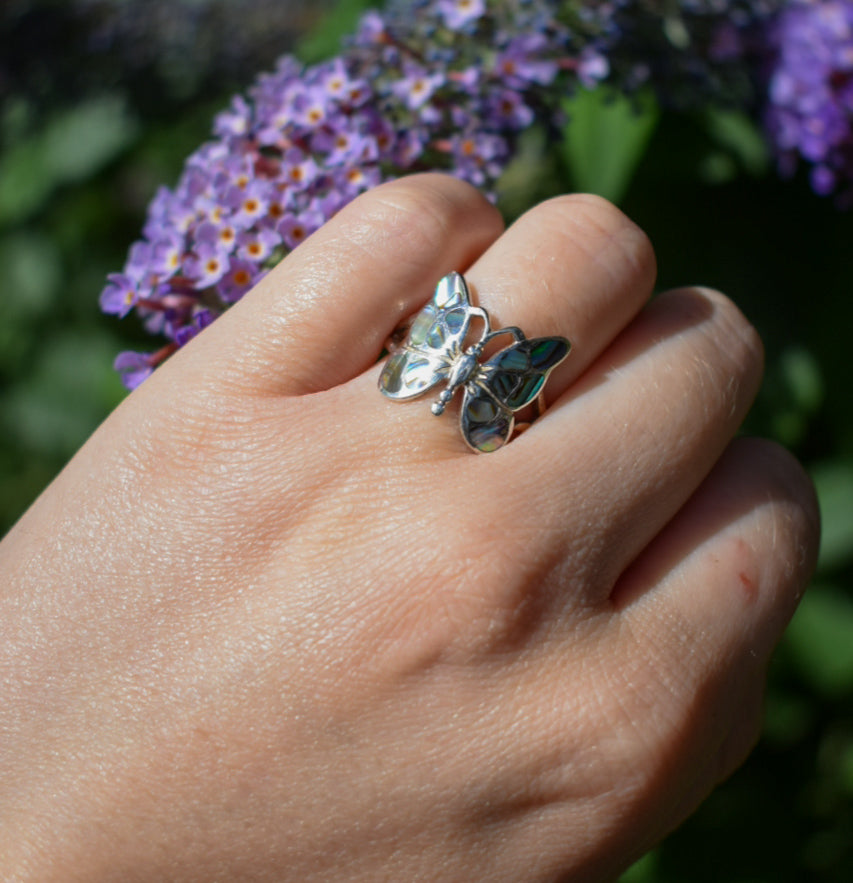 Butterfly Ring Size L - Please read description