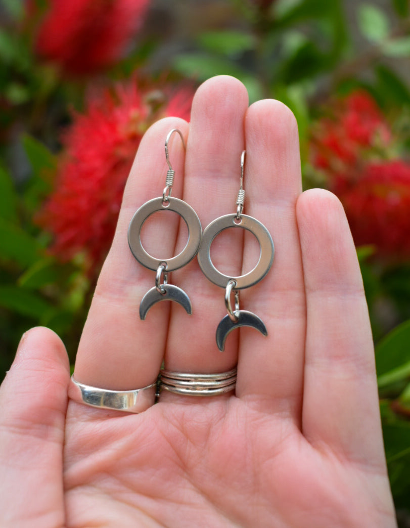 Whimsical Moon Earrings