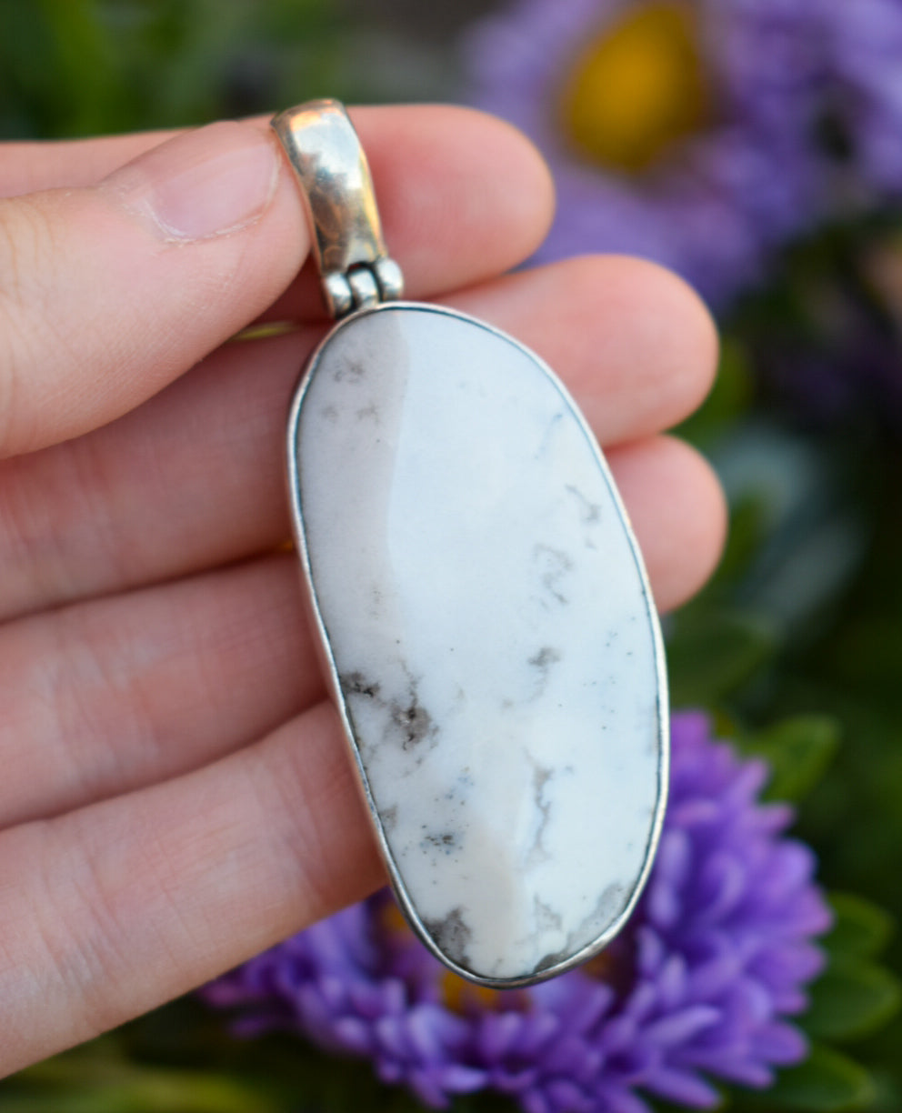 White Howlite Necklace