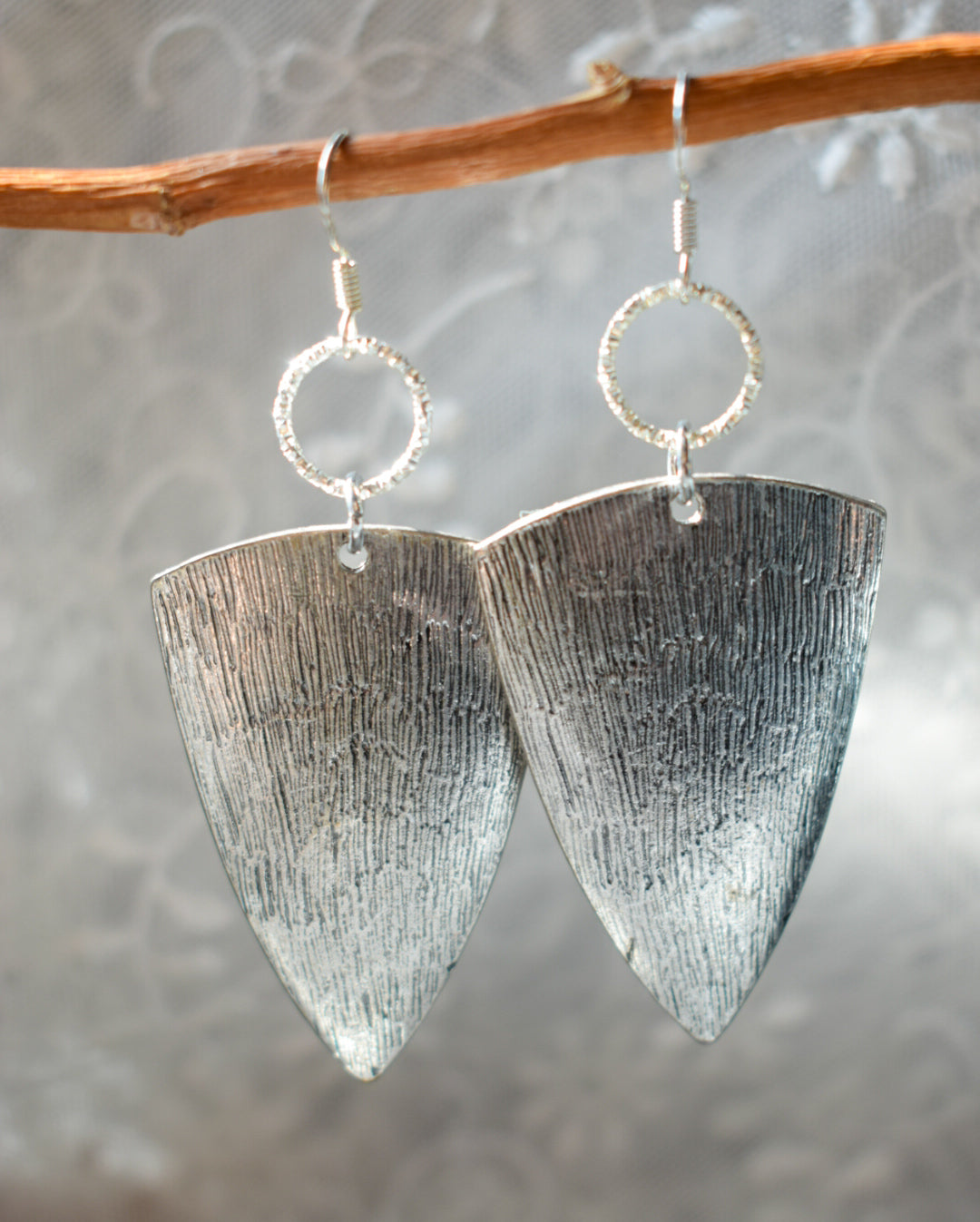 Upcycled Silver Plated Earrings
