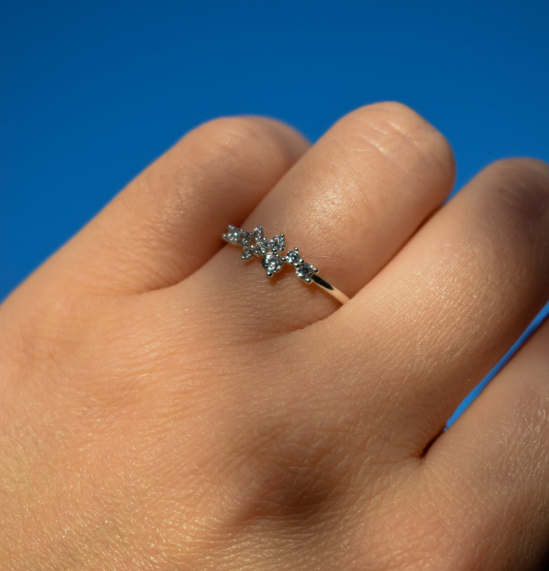 Diamante Style Ring Size L