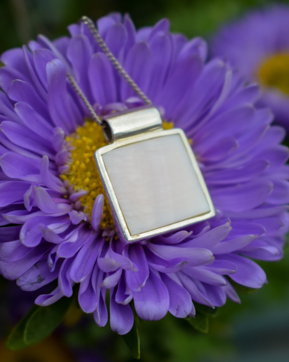 Reversible Mother of Pearl Necklace