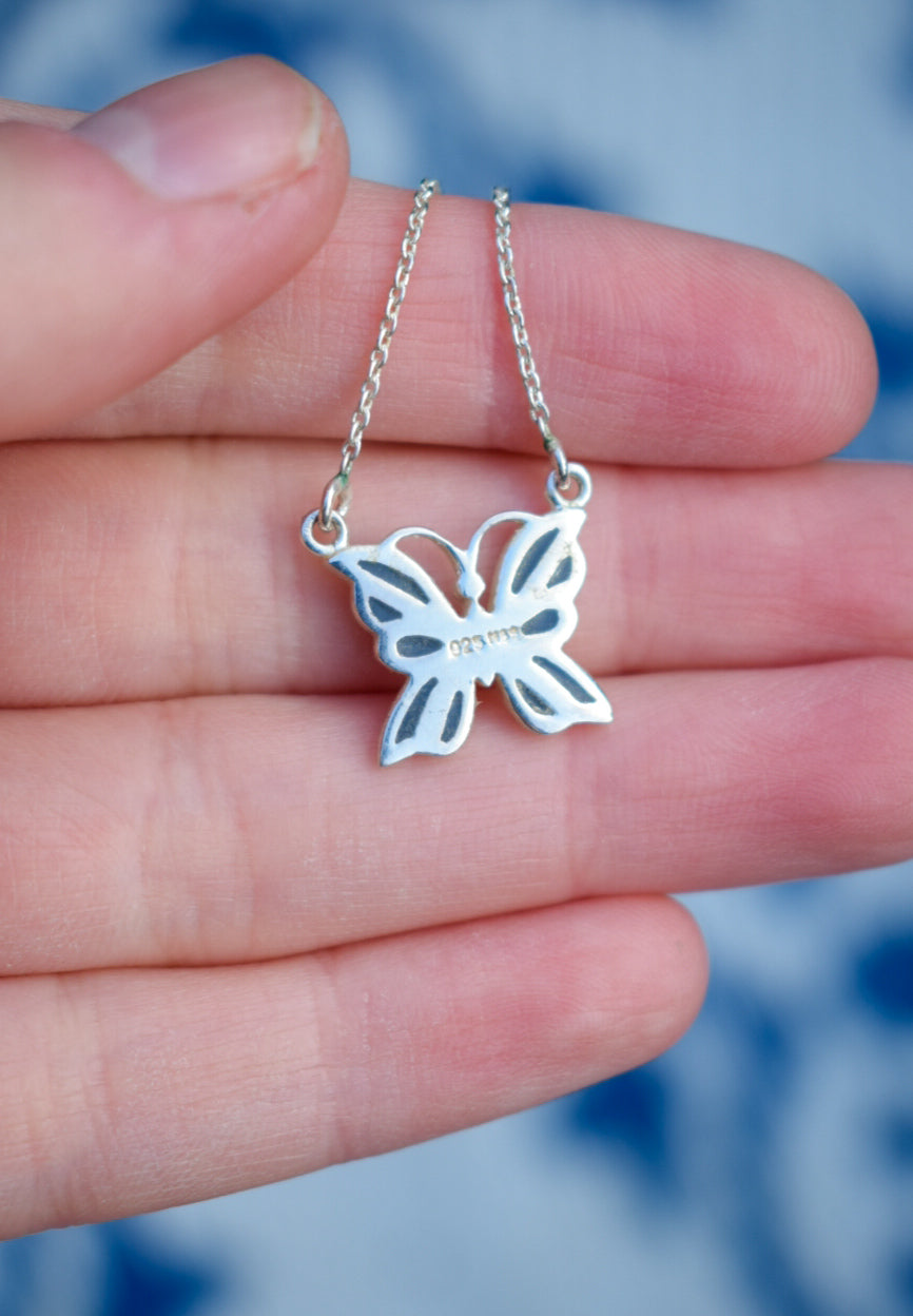 Sterling Silver Butterfly Necklace