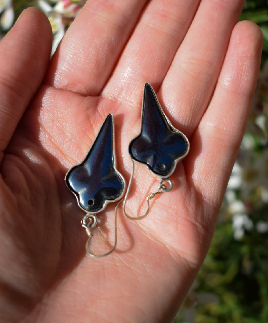 Hematite Sterling Silver Earrings