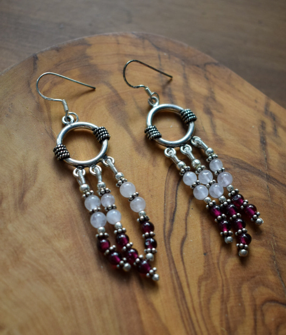 Beaded Dangly Earrings