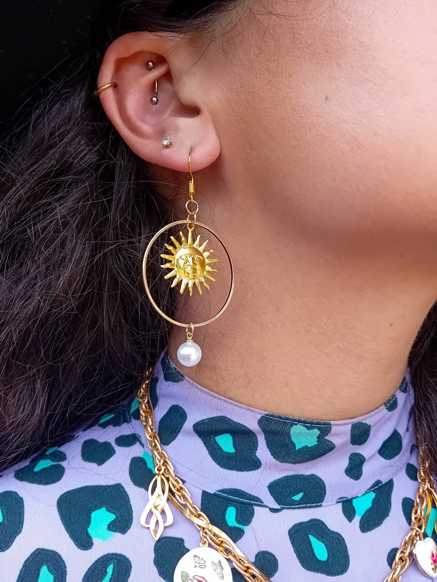 Pearl Sunshine Earrings