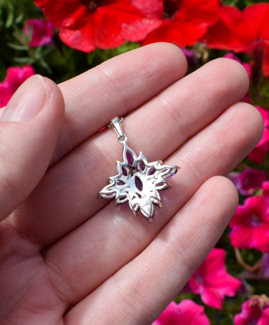 Purple Zirconia Necklace