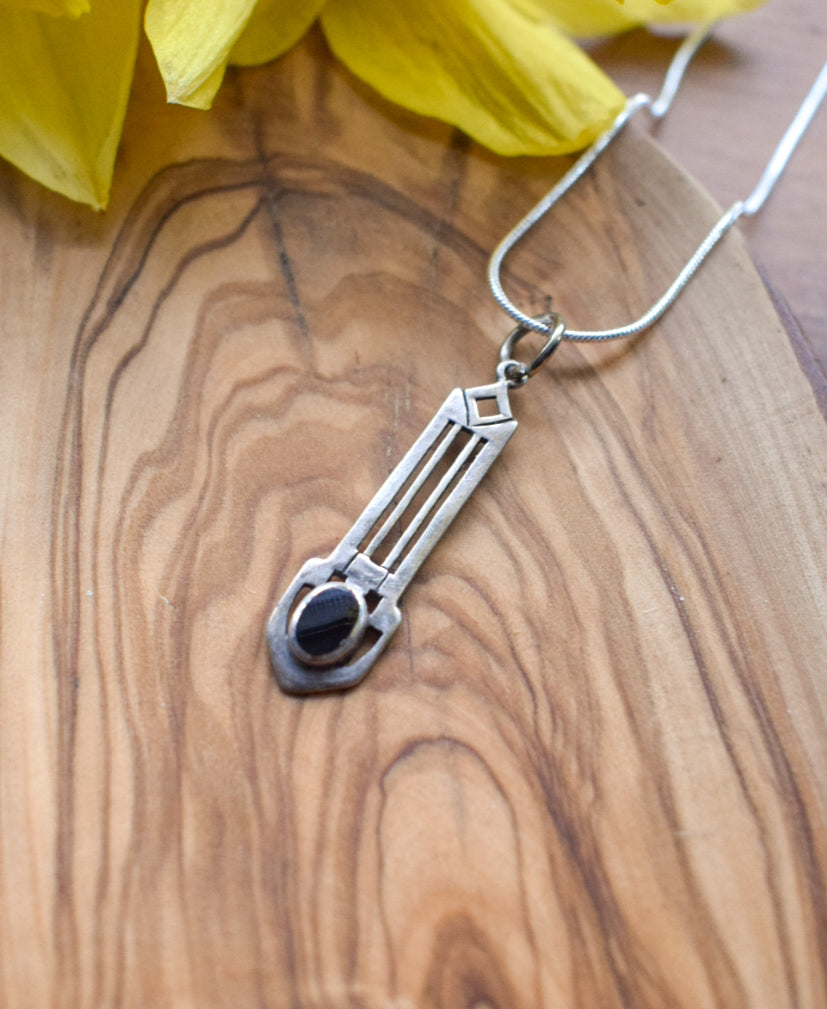 Unusual Black Pendant