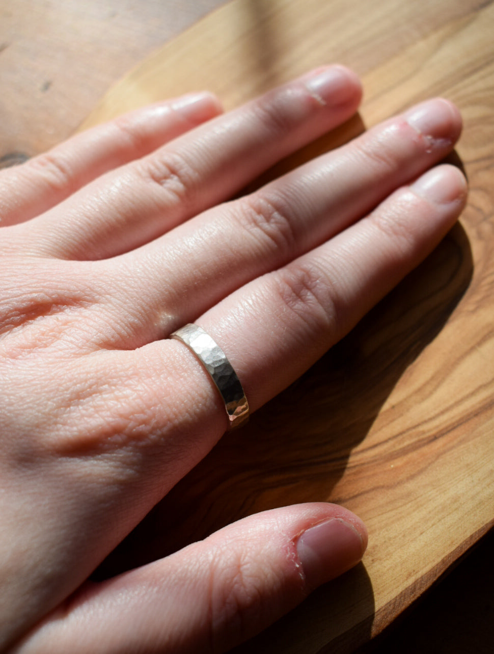 Hammered Silver Ring