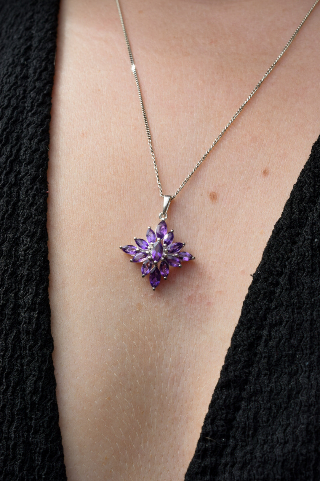 Purple Zirconia Necklace