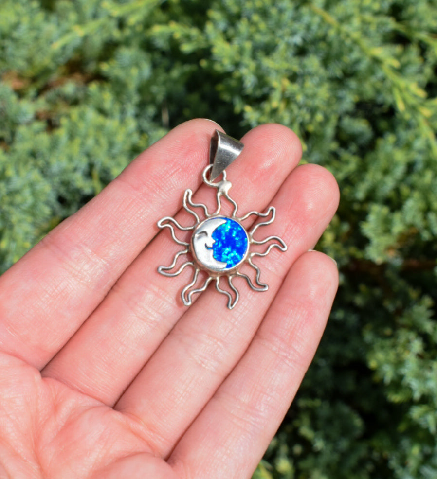 Sterling Silver Fire Opal Necklace