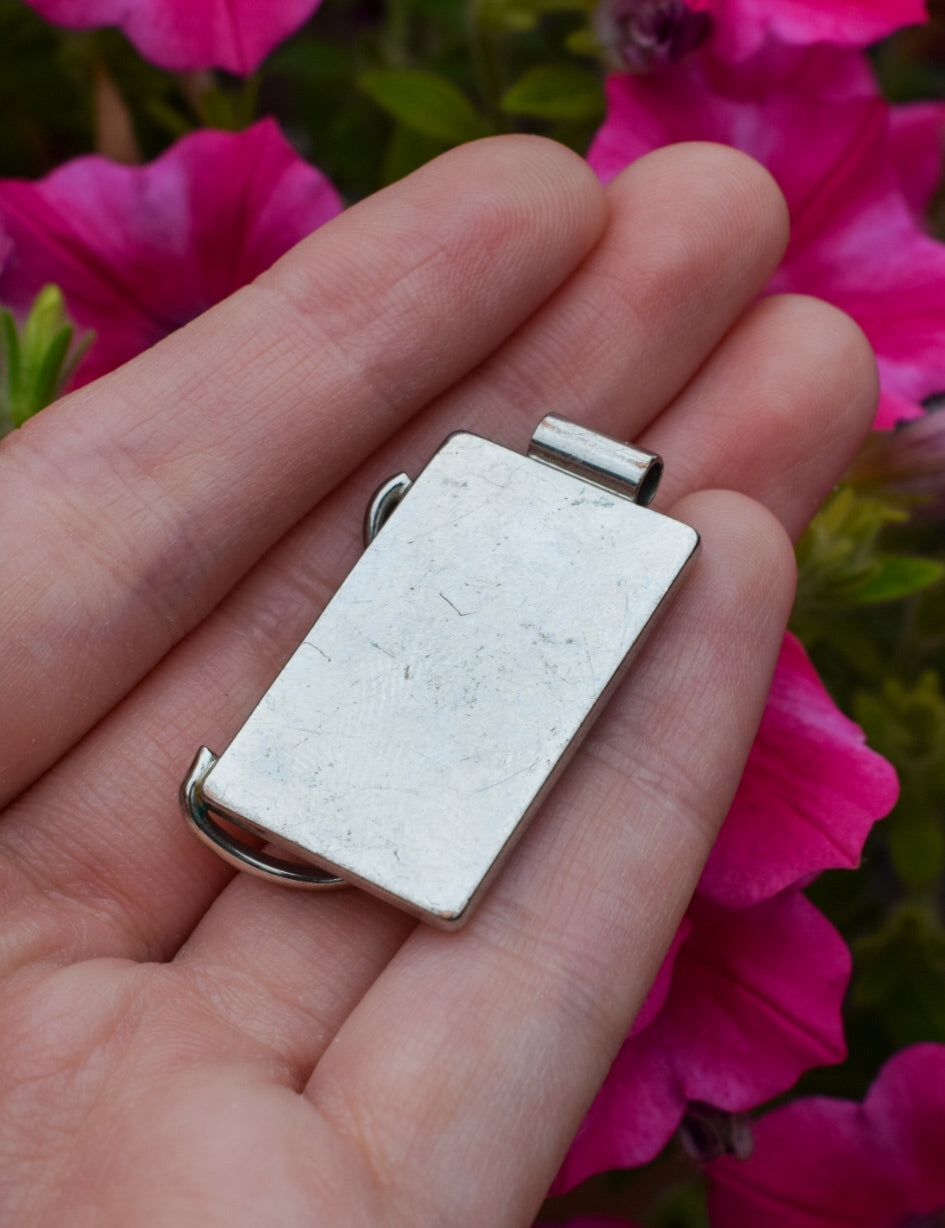 Stainless Steel Rose Quartz Necklace