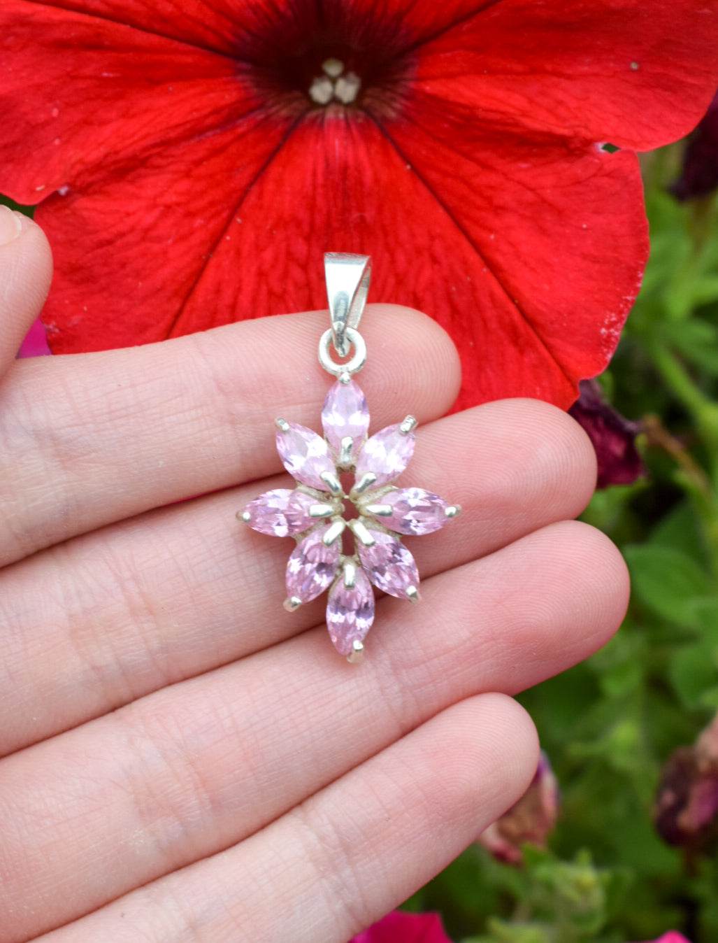 Pink Zirconia Necklace