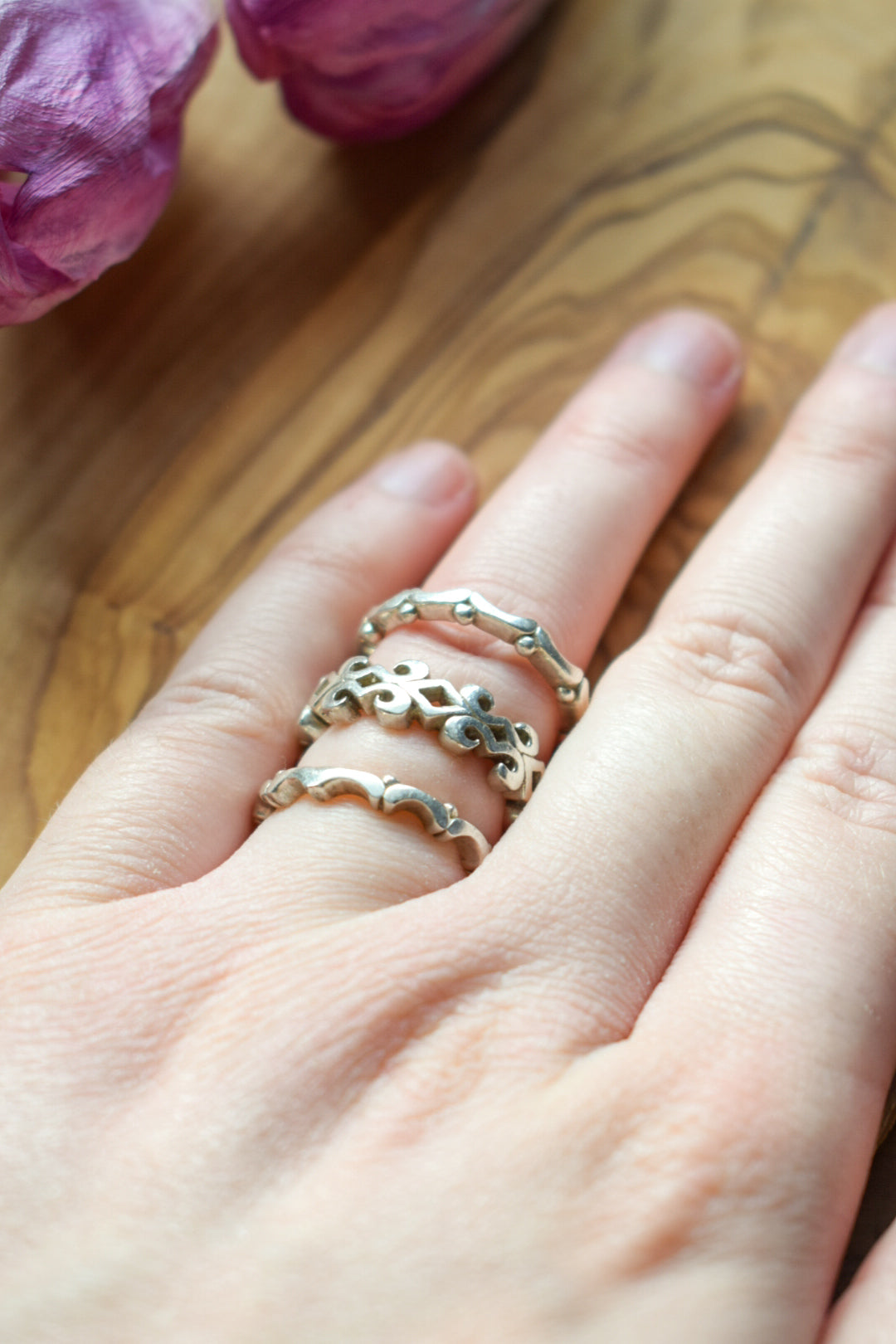 Silver Stacking Rings
