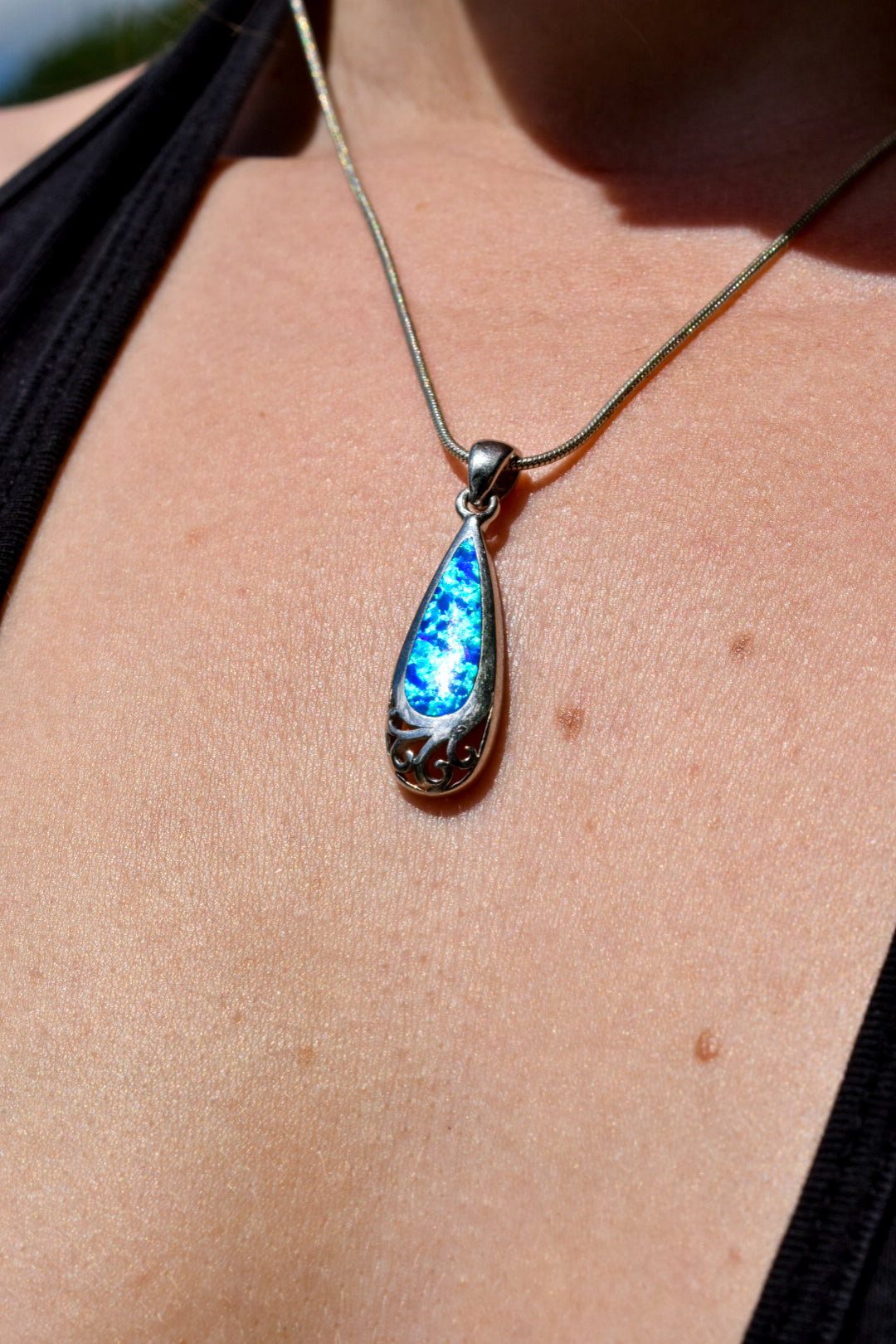 Fire Opal Necklace