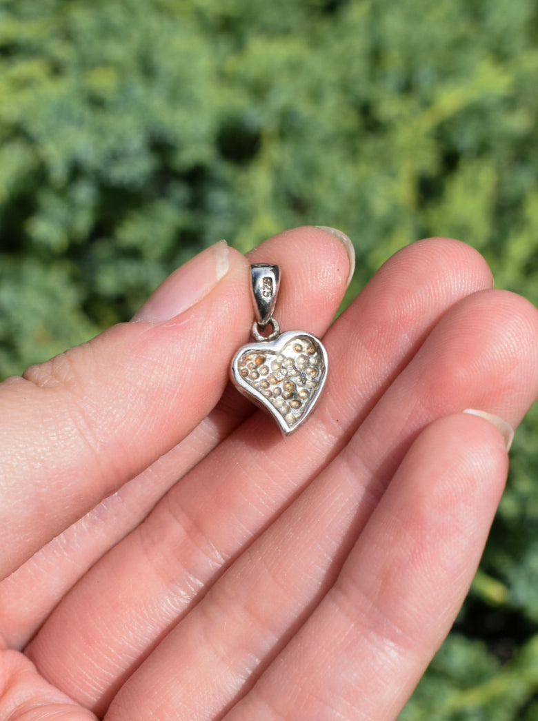 Fire Opal Heart Necklace