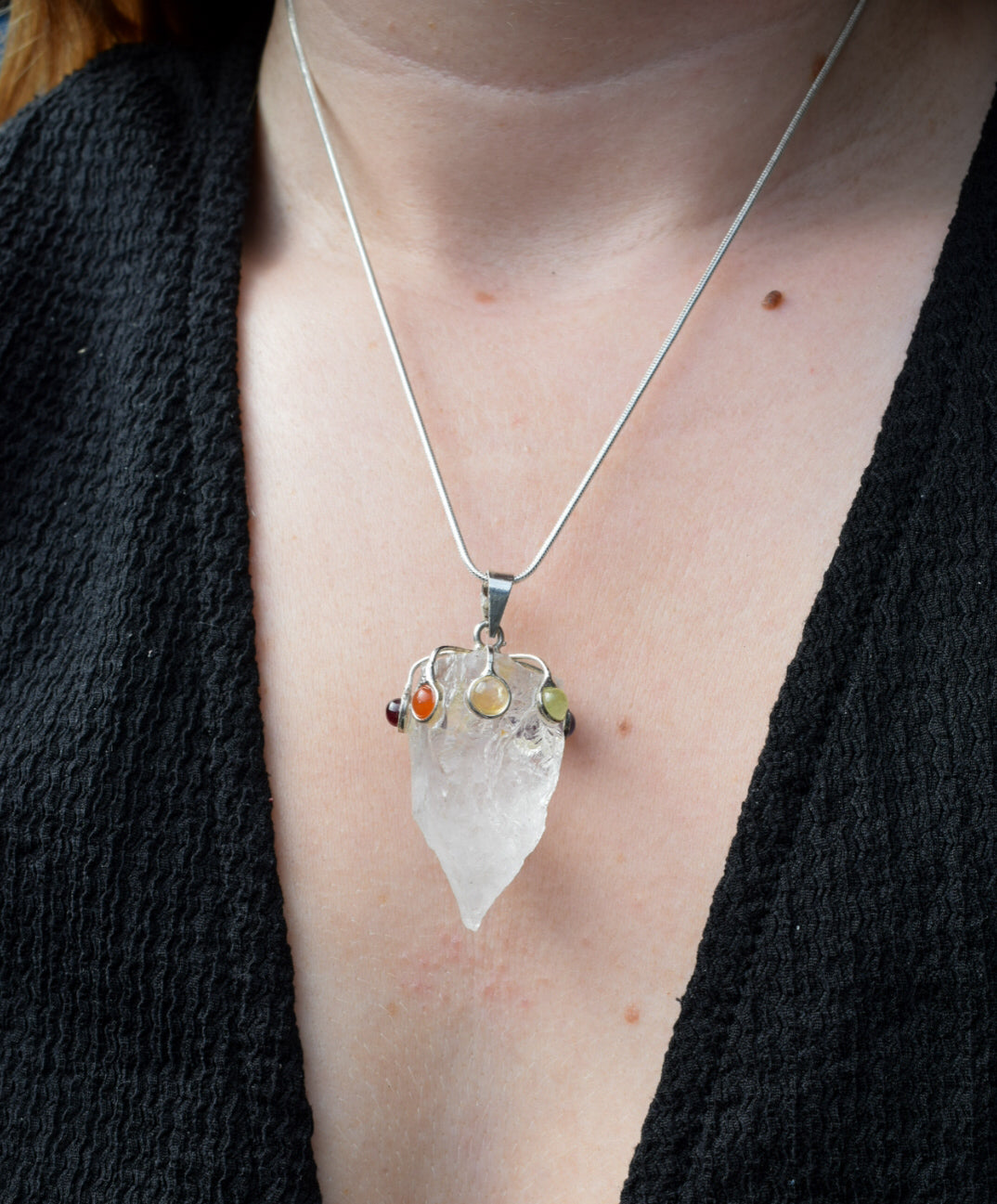 Rainbow Stone Necklace