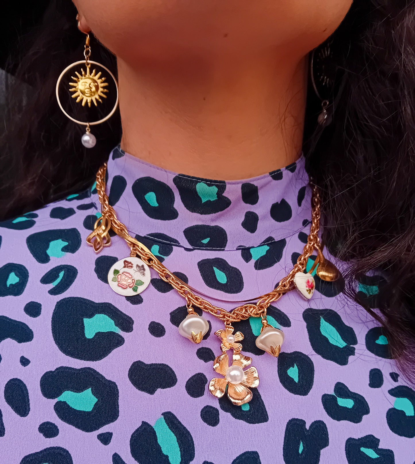 Chunky Charm Necklace