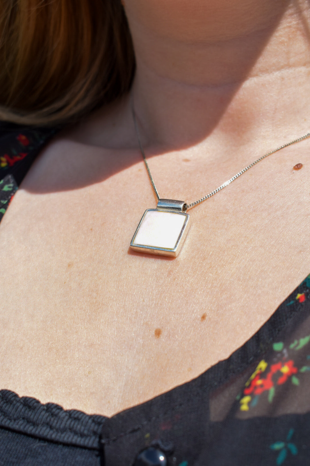 Reversible Mother of Pearl Necklace