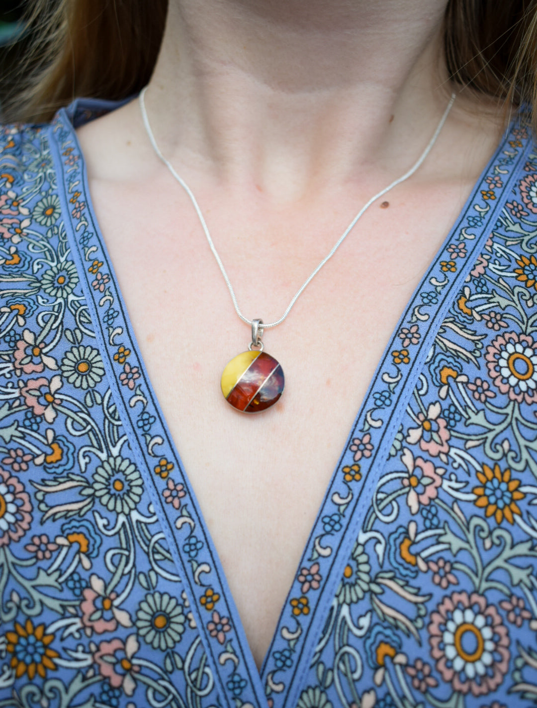 Circular Pendant Necklace