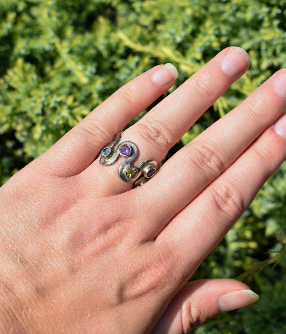 Sterling Silver Chakra Ring