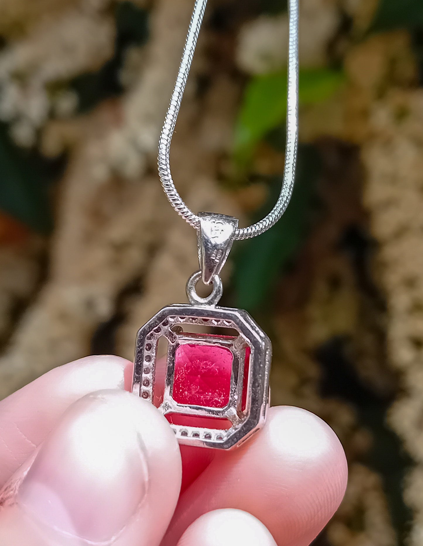 Red Bejeweled Necklace