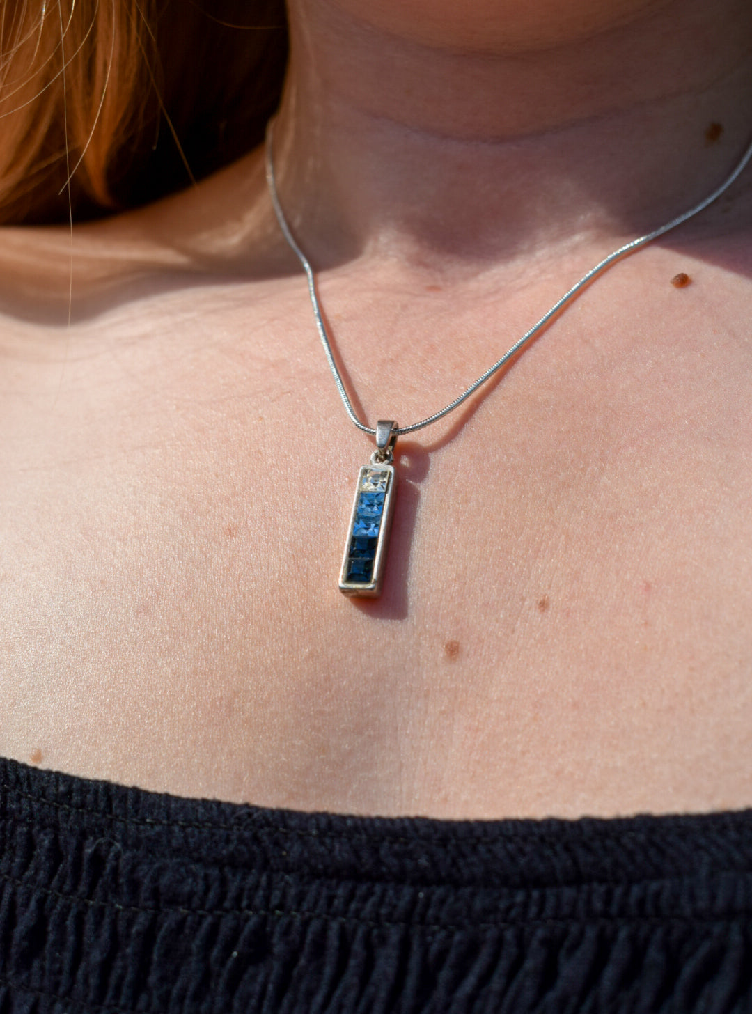 White and Blue Necklace