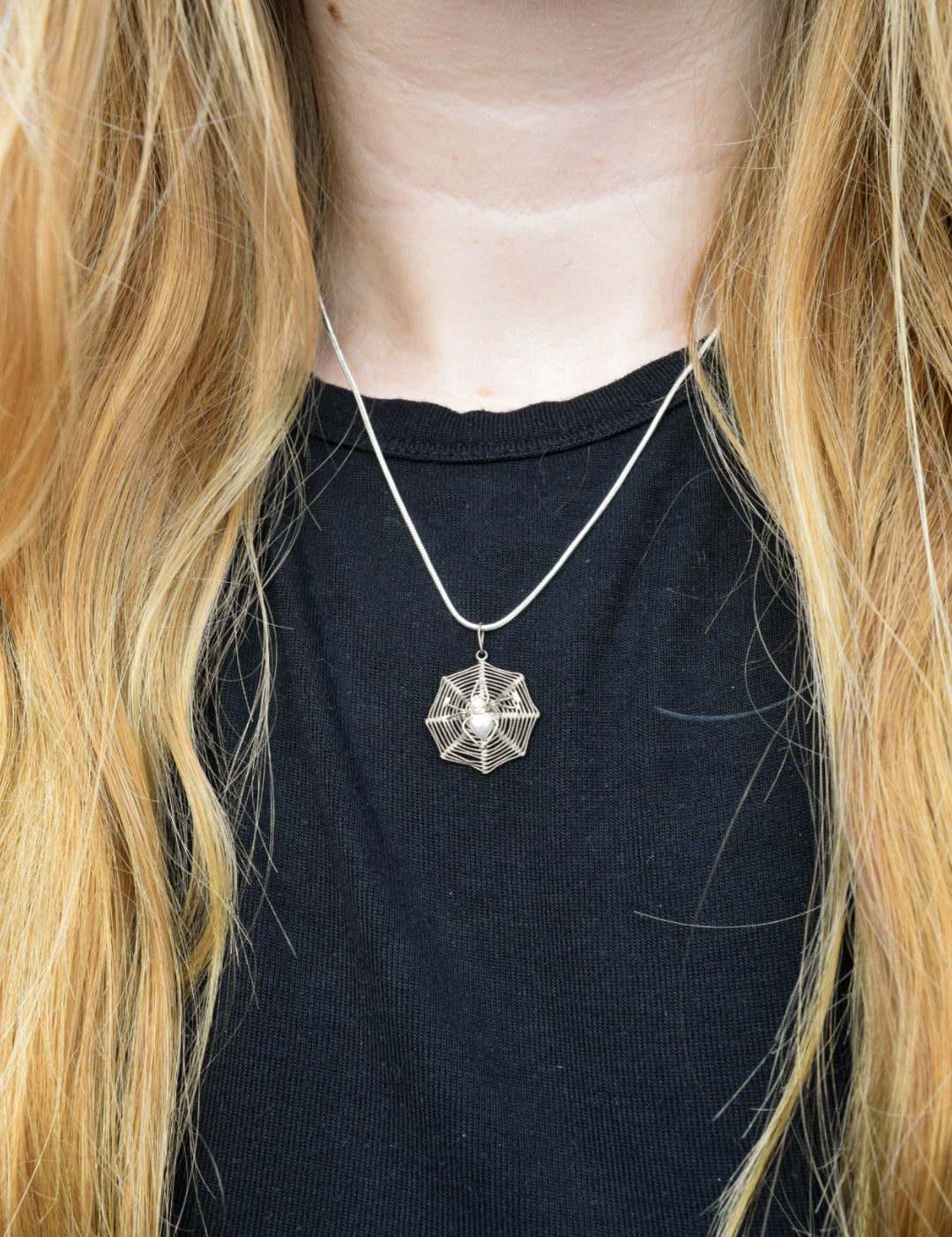 Spider Web Necklace