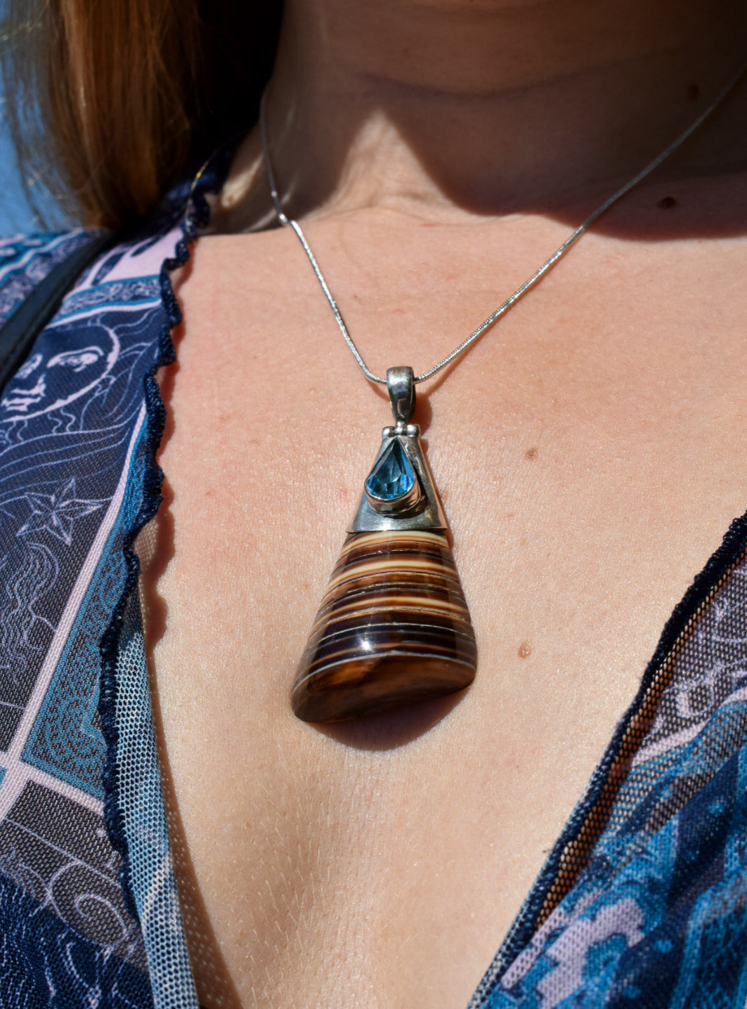 Stripey Stone Necklace
