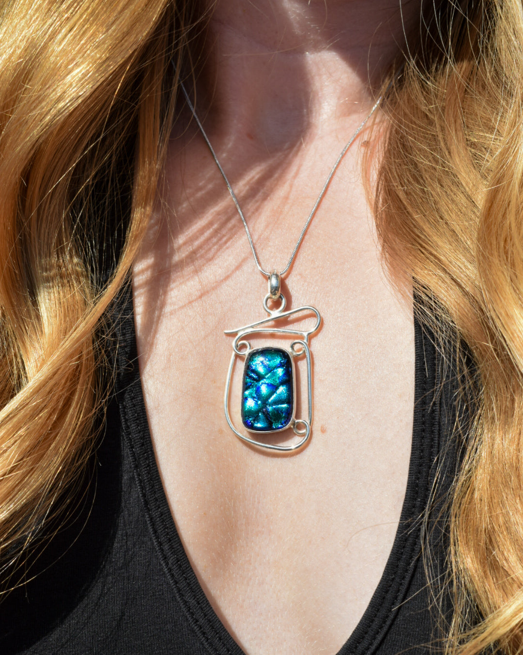 Resin Glass Necklace