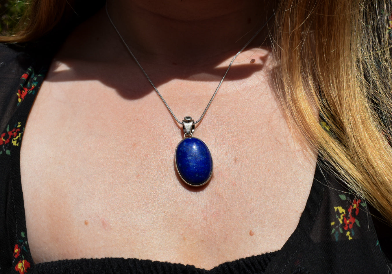 Lapis Lazuli and Topaz Necklace