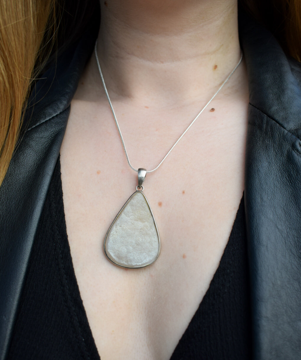 Teardrop Druzy Necklace