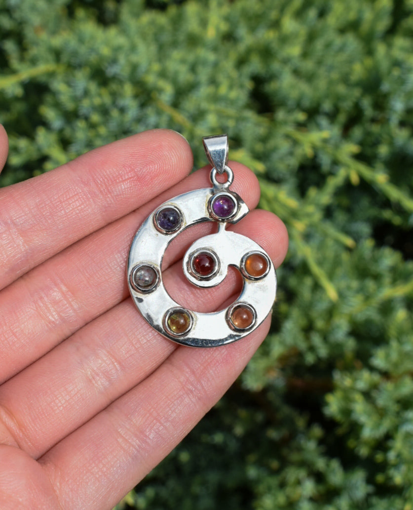 Sterling Silver Chakra Pendant