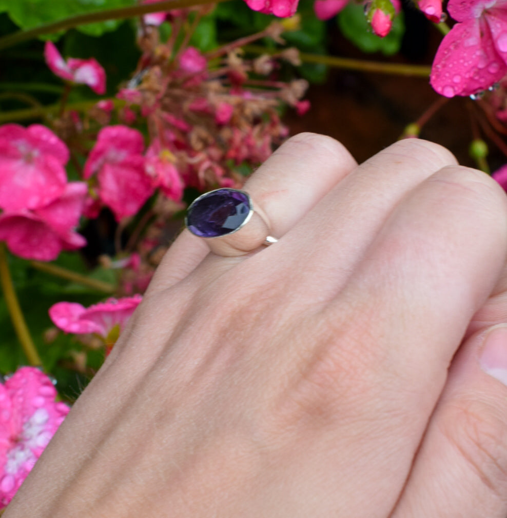 Amethyst Ring Size I