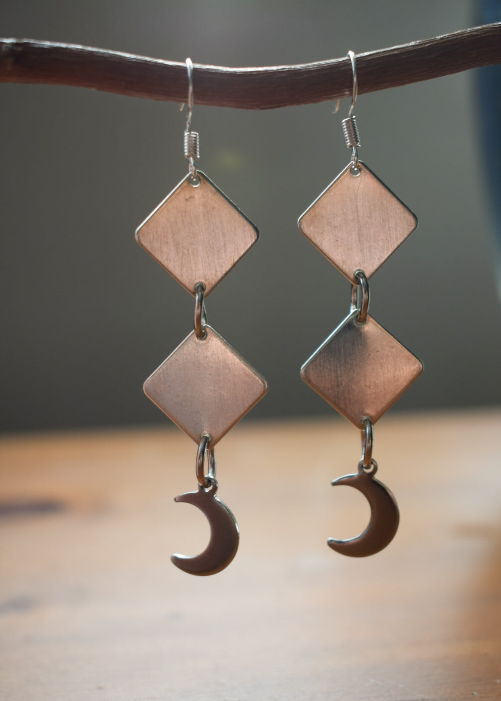 Silver Moon Earrings