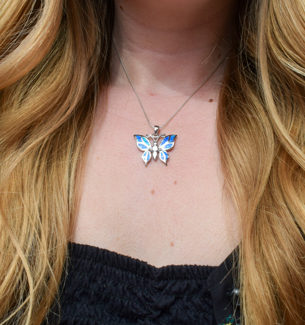 Sterling Silver Butterfly Necklace