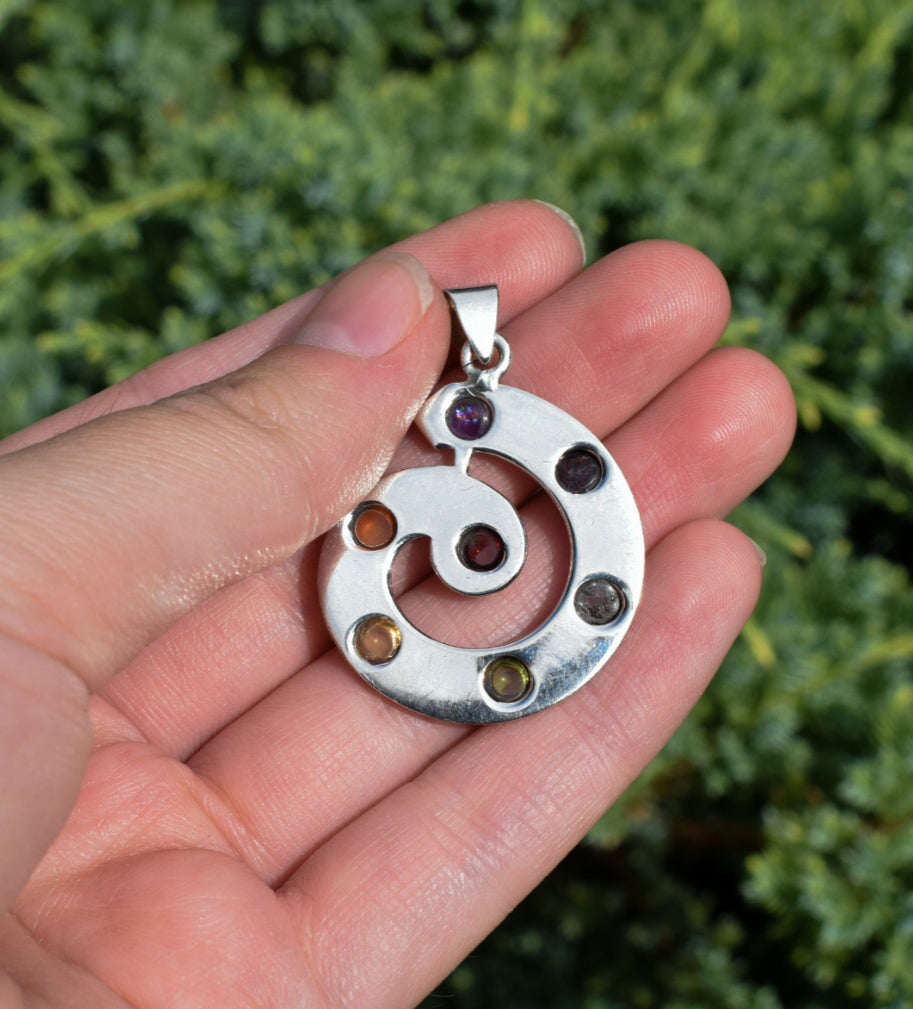 Sterling Silver Chakra Pendant