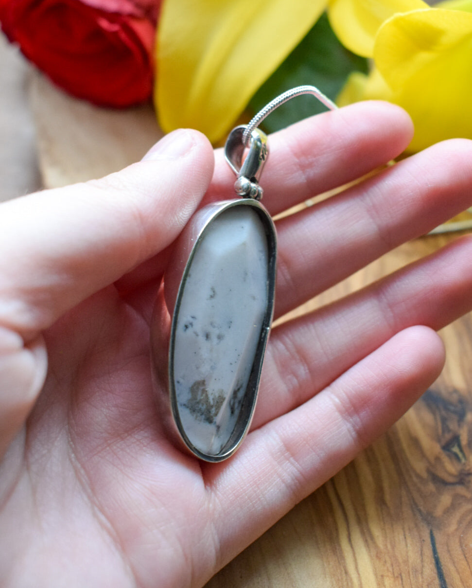 White Howlite Necklace