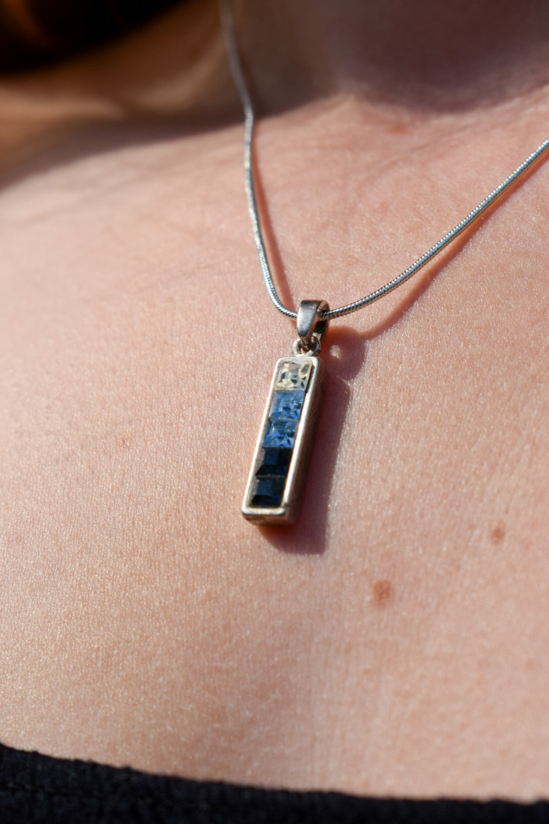White and Blue Necklace