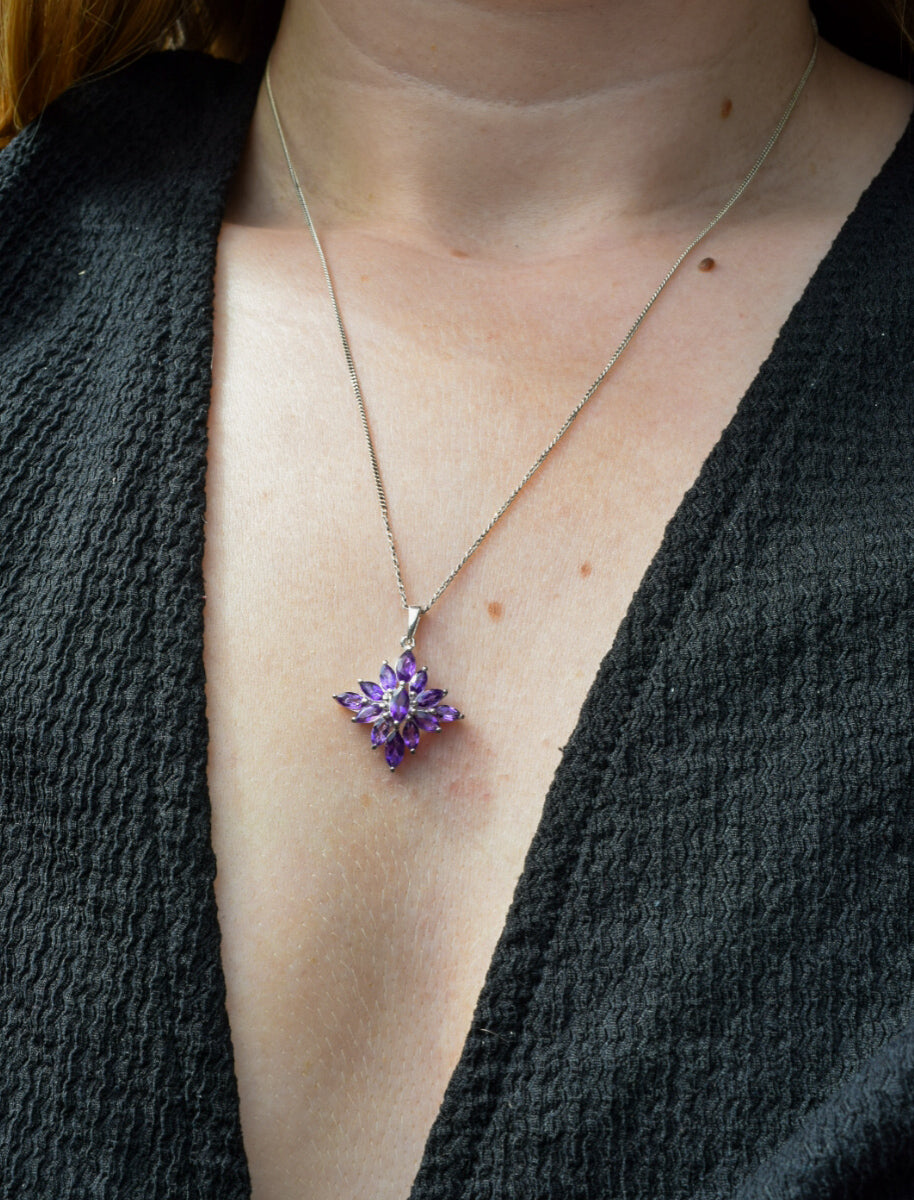 Purple Zirconia Necklace