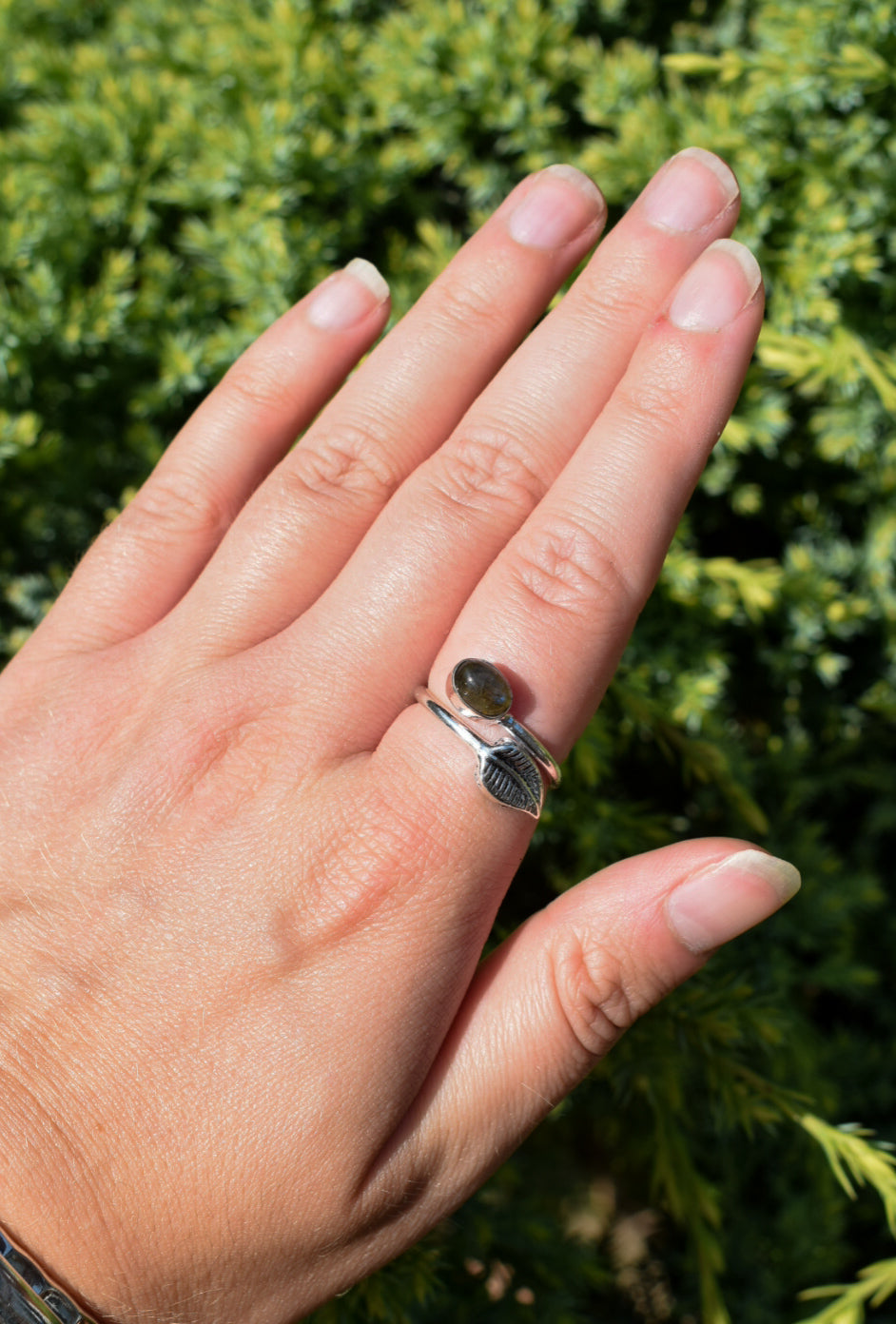 Adjustable Labradorite Ring