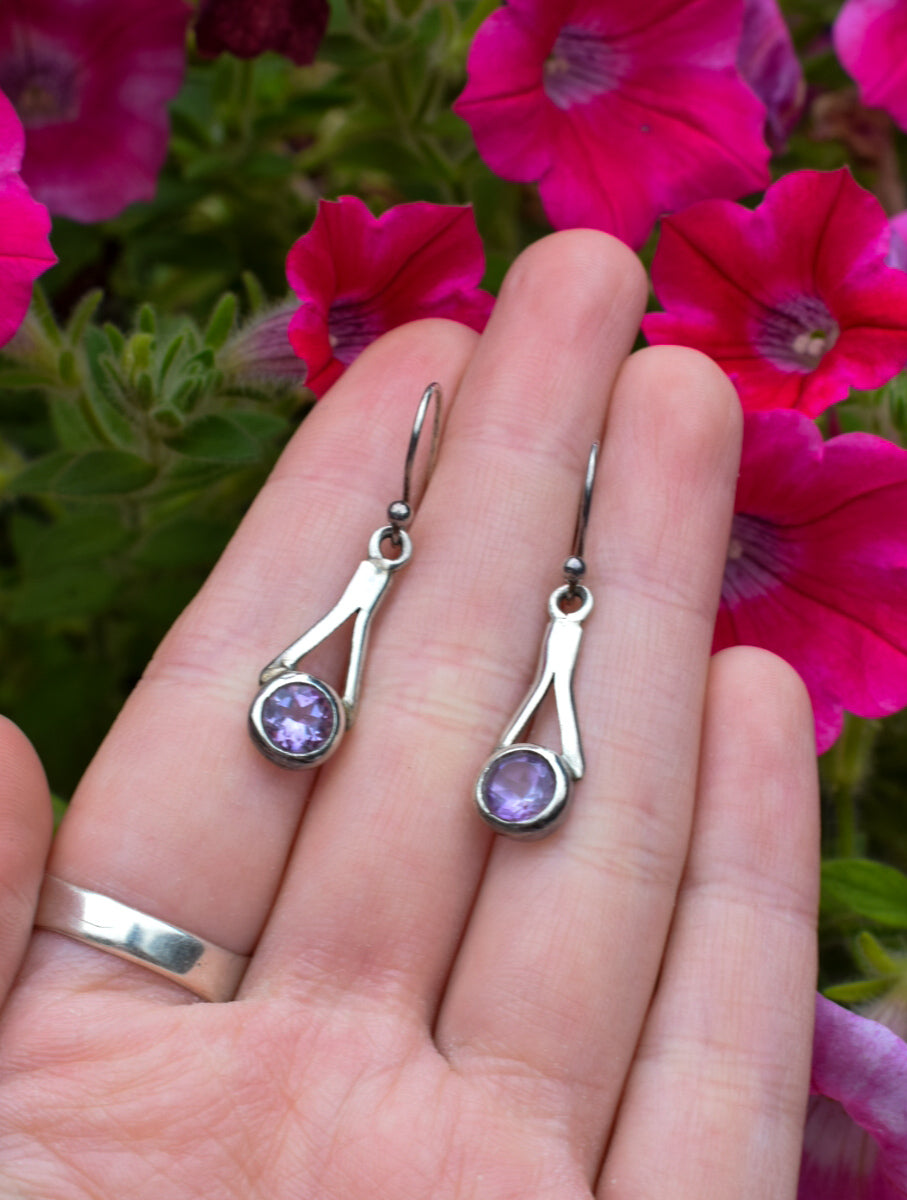Amethyst Drop Earrings