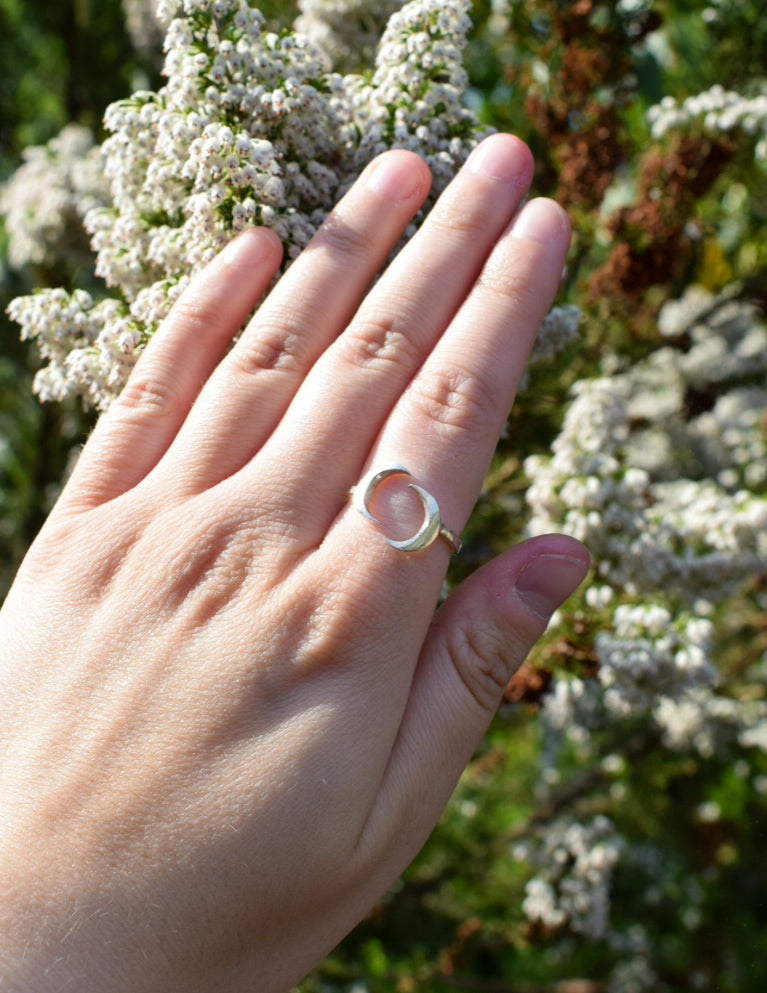 Adjustable Moon Ring