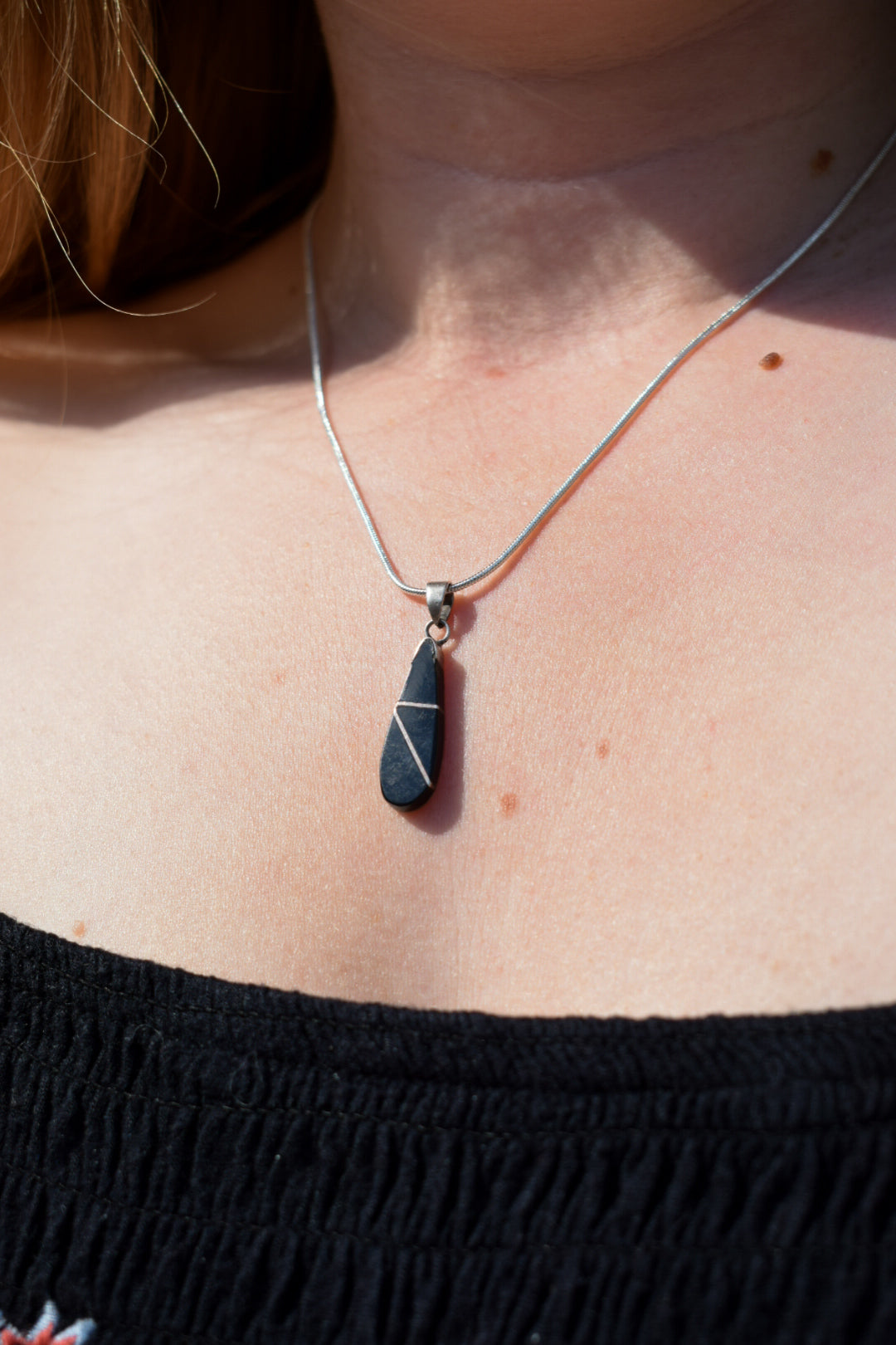 Black Geometric Necklace