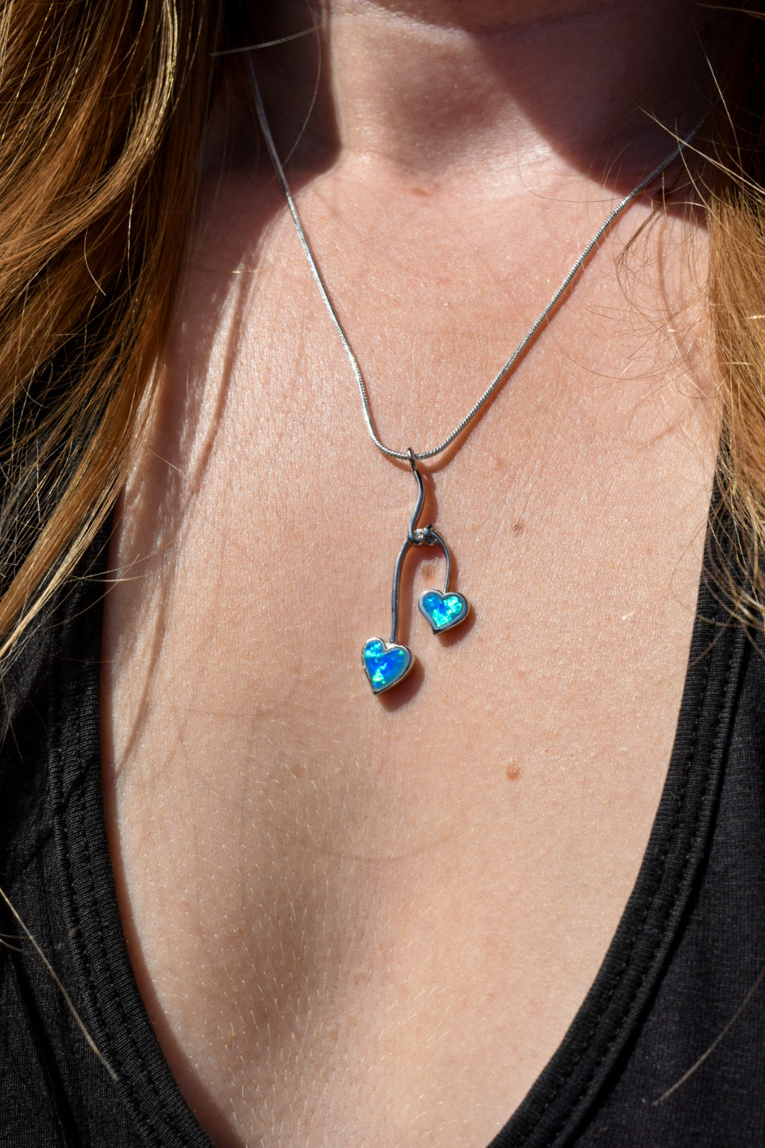Opal Heart Necklace
