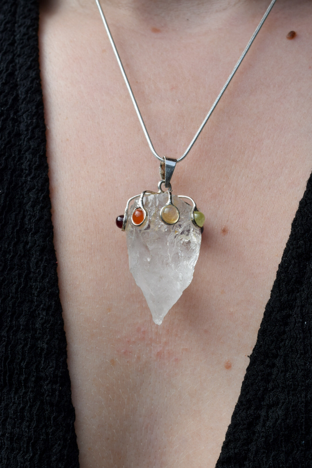Rainbow Stone Necklace