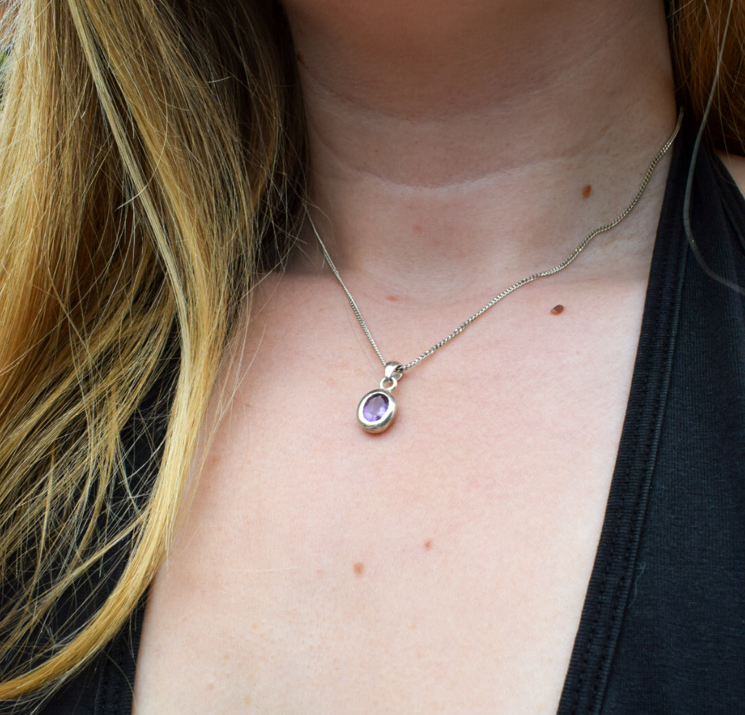 Dainty Amethyst Necklace