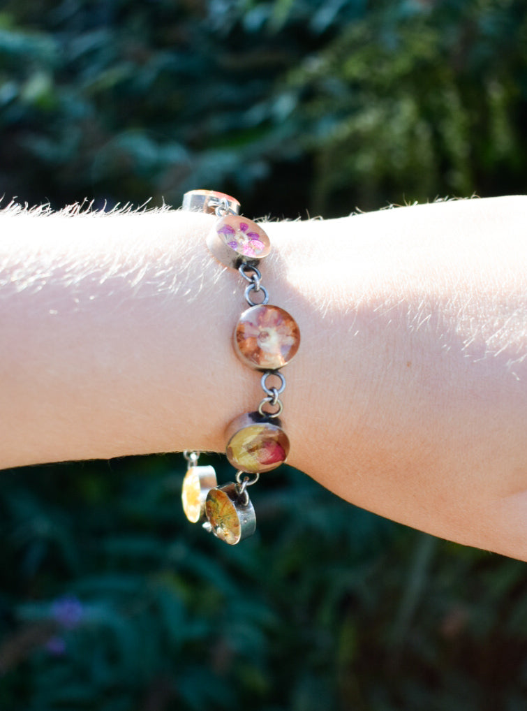 Floral Resin Bracelet