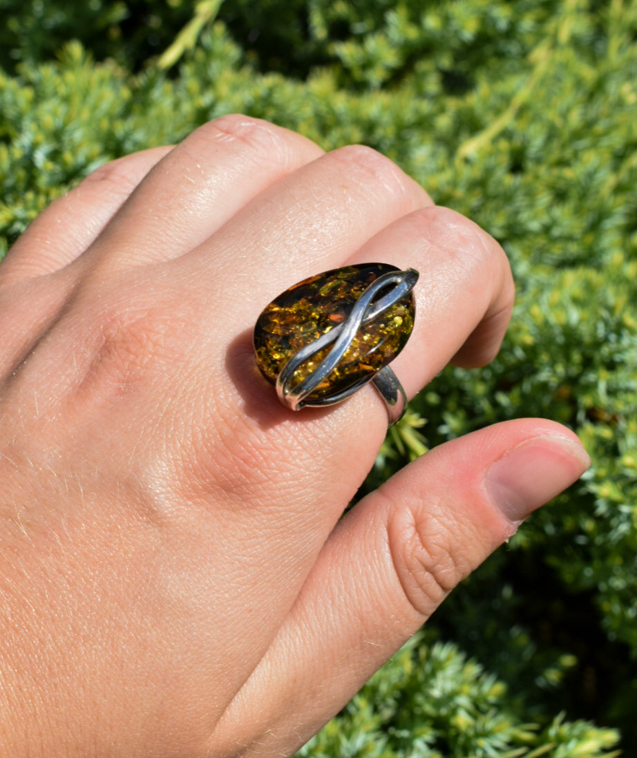 Faux Amber Ring